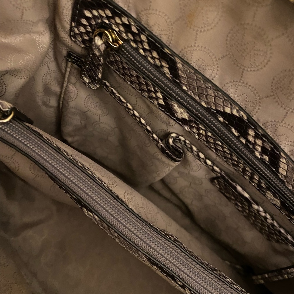 Michael Kors Python Leather Snakeskin Print Handb… - image 7